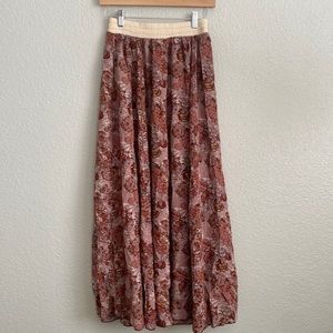 Pretty pink blush flowy skirt